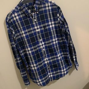 Men’s Large American Eagle Long Sleeve Classic Fit Button Down Shirt